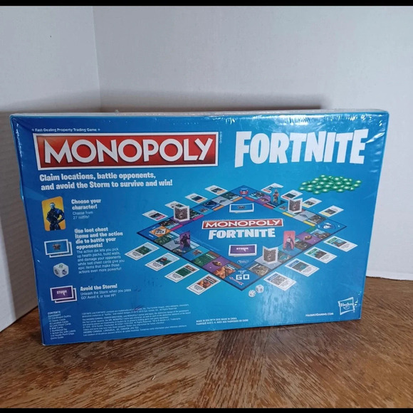 Monopoly FortNite Edition Board Game Hasbro Gaming NEW Factory Sealed - Picture 2 of 3